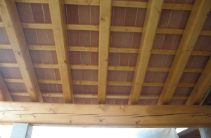 Sottotetto in legno con tavelle nuova costruzione civile zanella costruzioni edili montebelluna treviso
